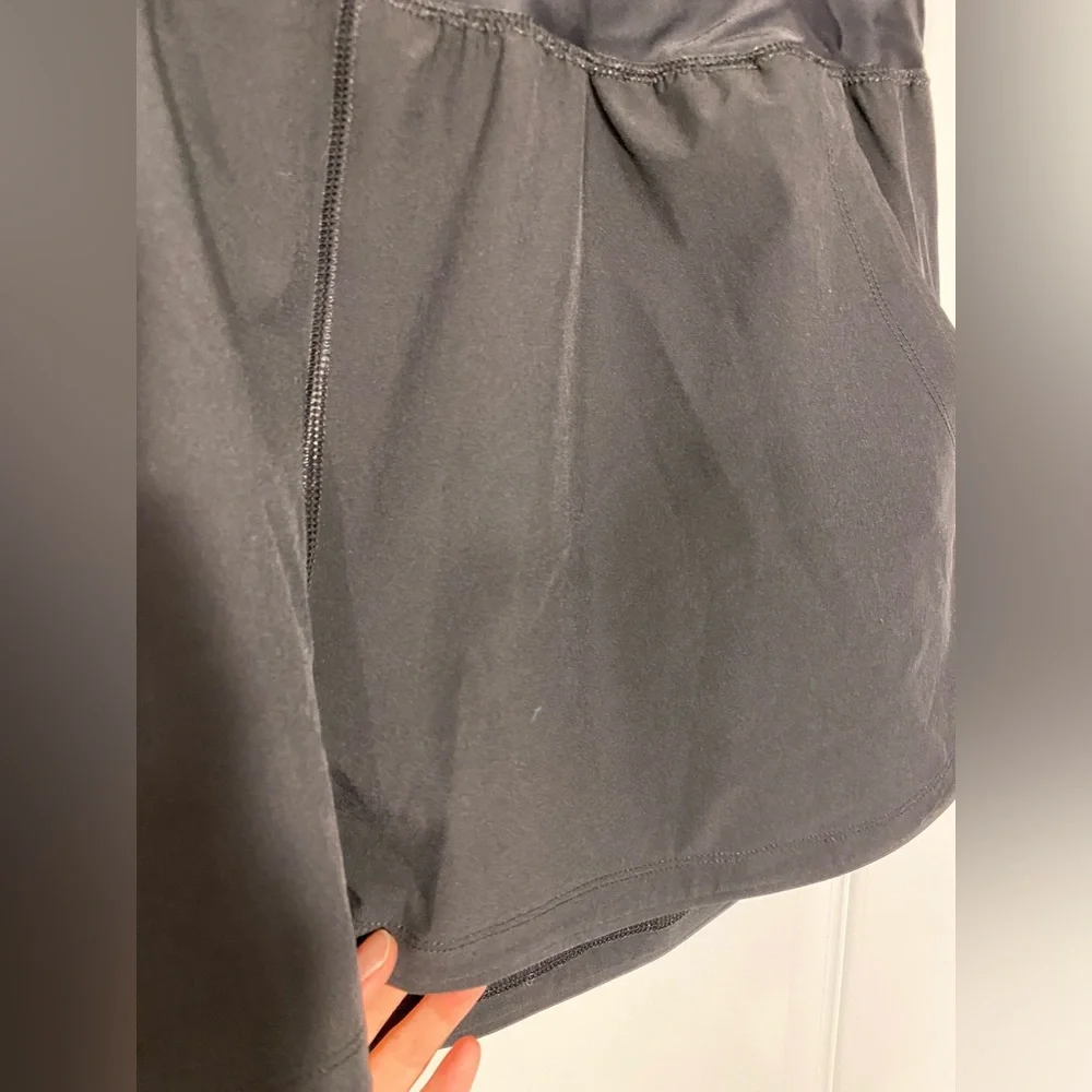 Lands' End 3” Quick Dry Elastic Waist Board Swim Cover-up Shorts Black 16W